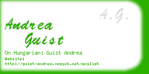 andrea guist business card
